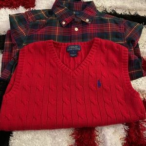 Pole shirt and vest size 5t